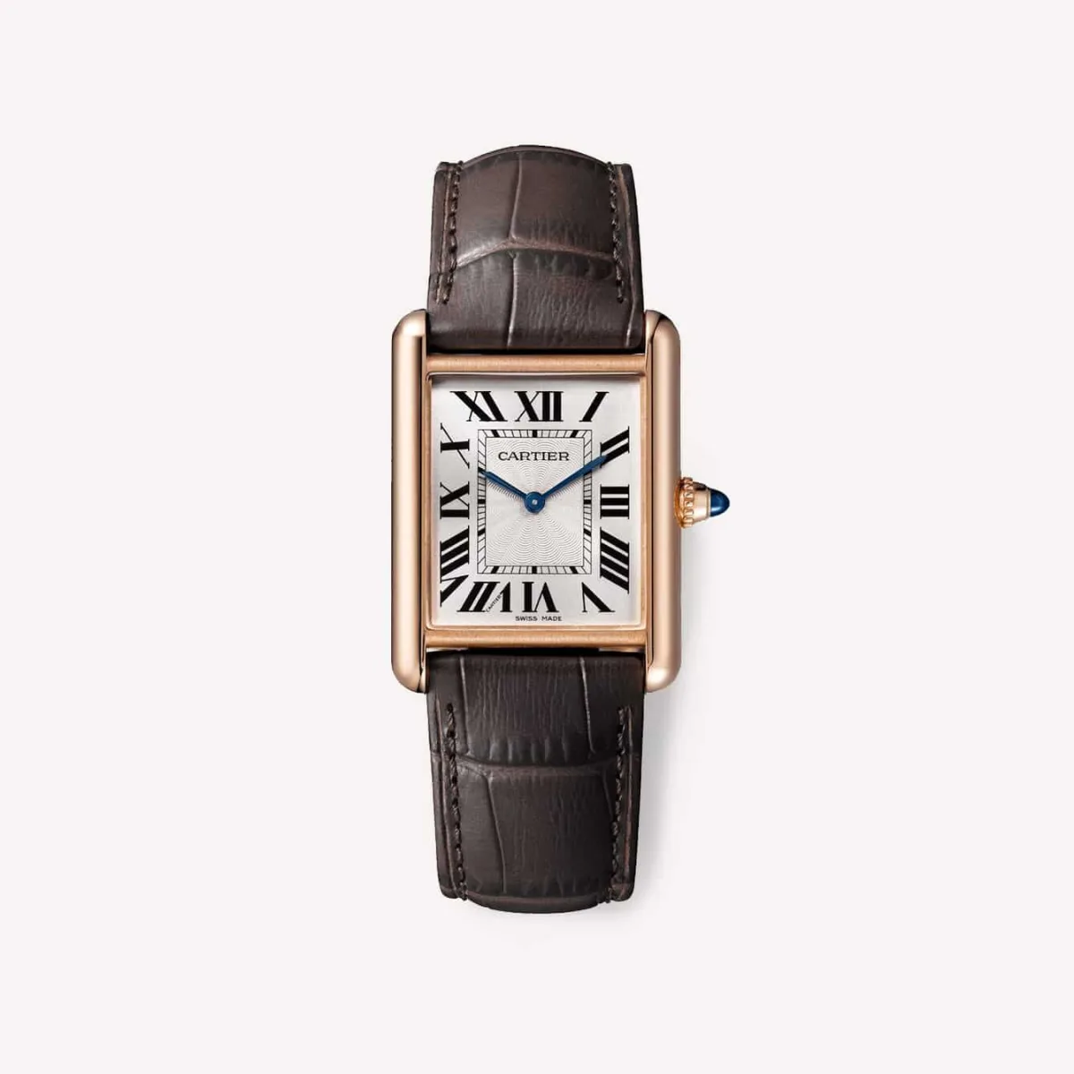 Cartier Tank Louis watch with a rectangular gold case