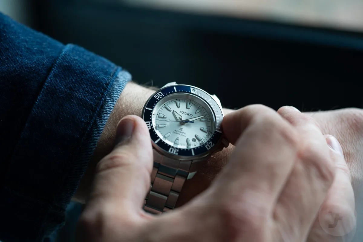 Seiko Prospex Samurai HBB001 on wrist