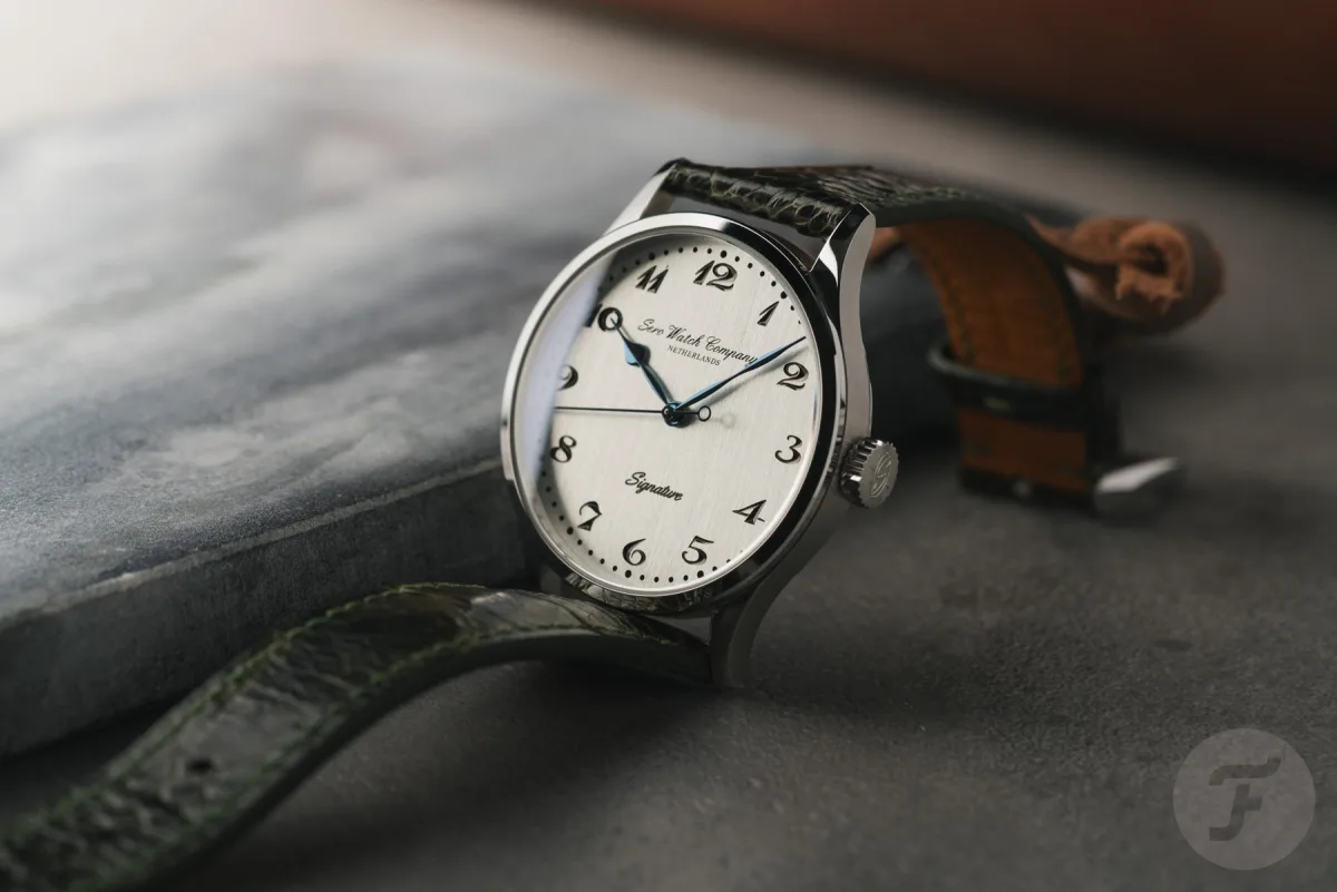 Sero Silver Signature watch on wrist in natural light