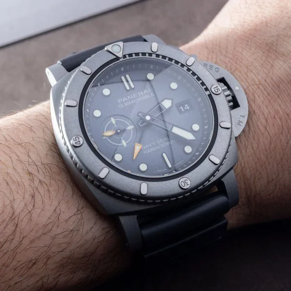 Panerai Submersible Navy SEALs Afniotech watch front view