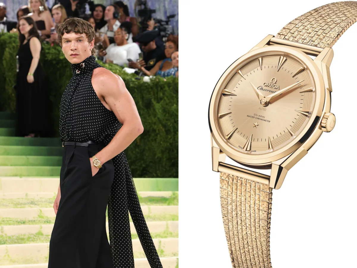 Connor Story sporting Omega Constellation Observatory watch