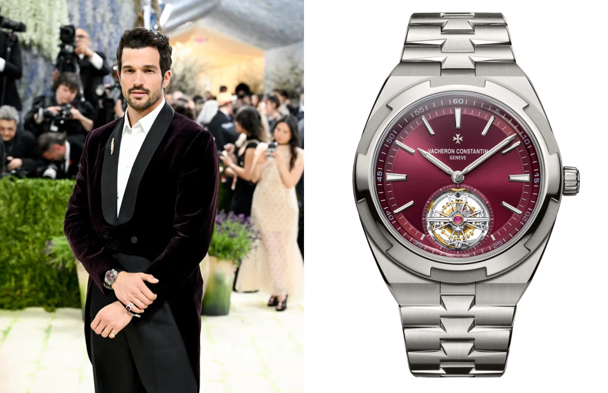 Paul Anthony Kelly wearing Vacheron Constantin Overseas Tourbillon