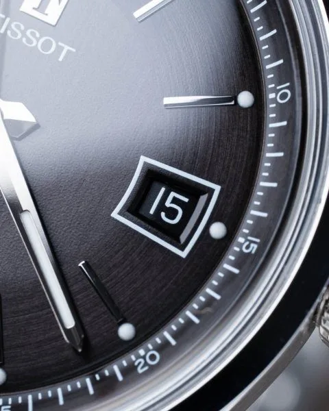 Tissot Visodate on wrist, showcasing size