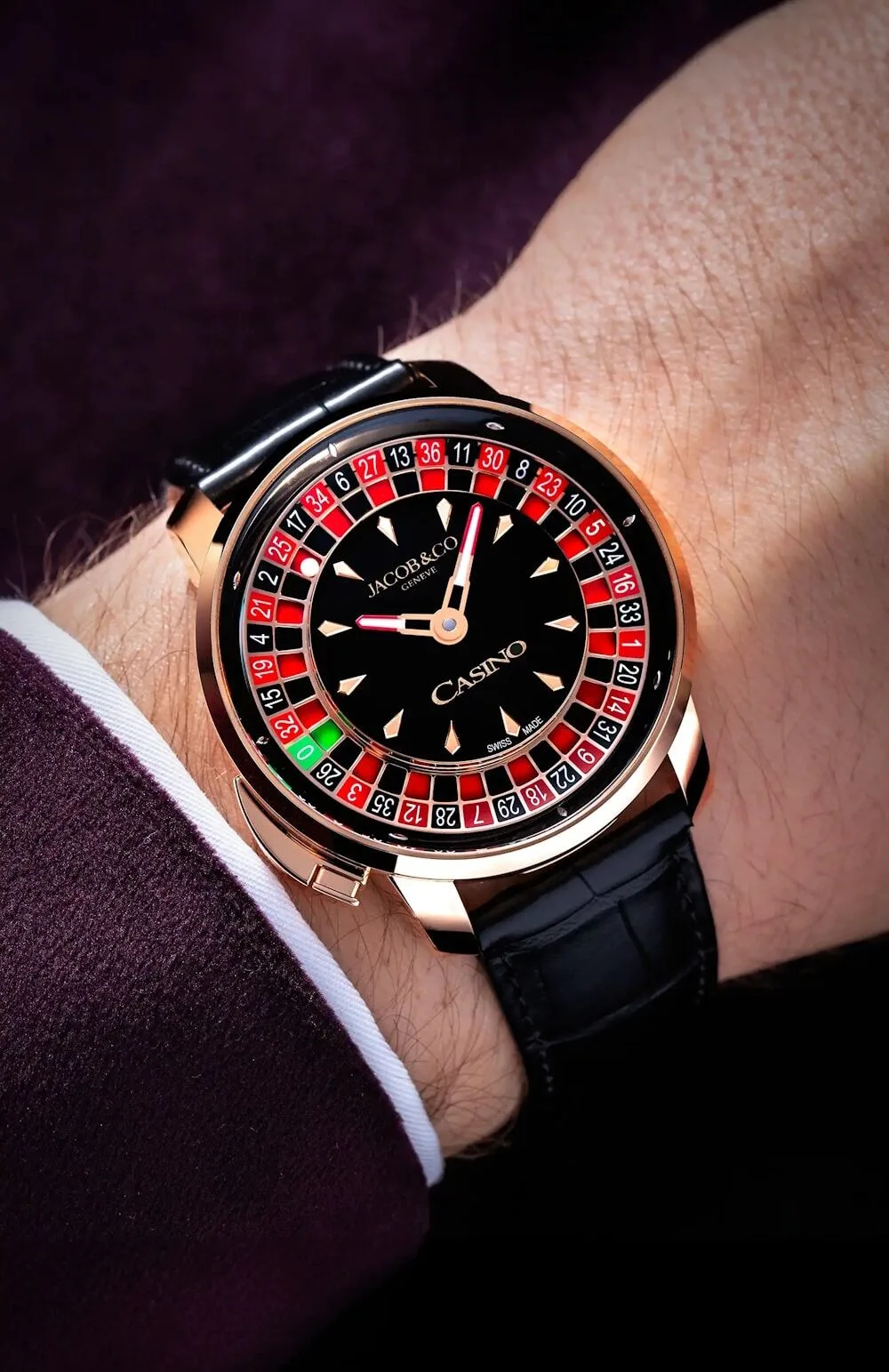 Jacob & Co Astronomia Roulette watch with rotating carousel mechanism