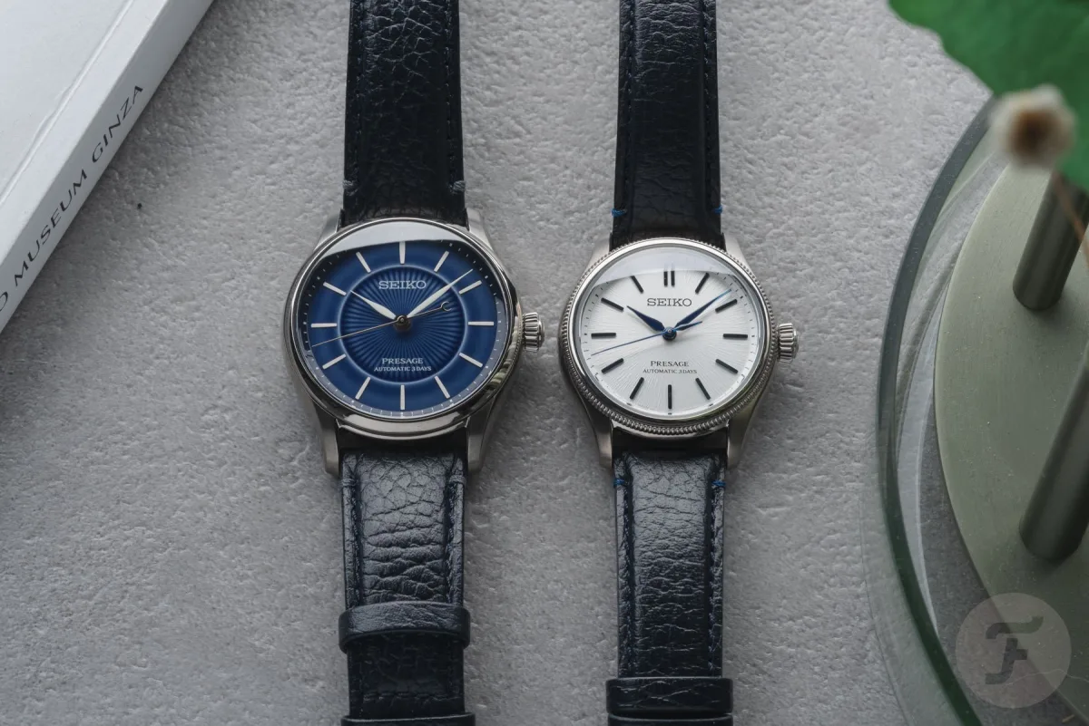 Seiko Presage HCC007 with blue leather strap