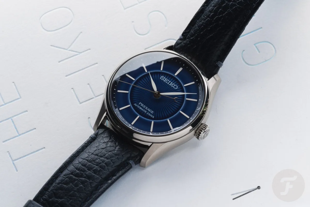 Seiko Presage HCC004 with blue leather strap