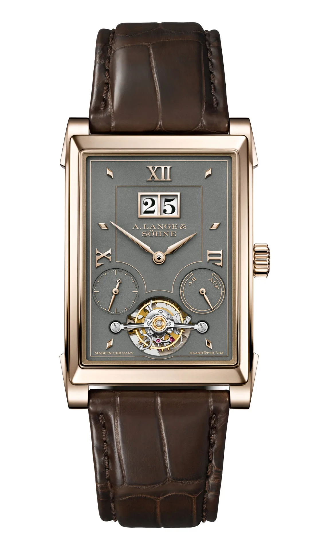 Close-up of A. Lange & Söhne Cabaret Tourbillon Honeygold movement