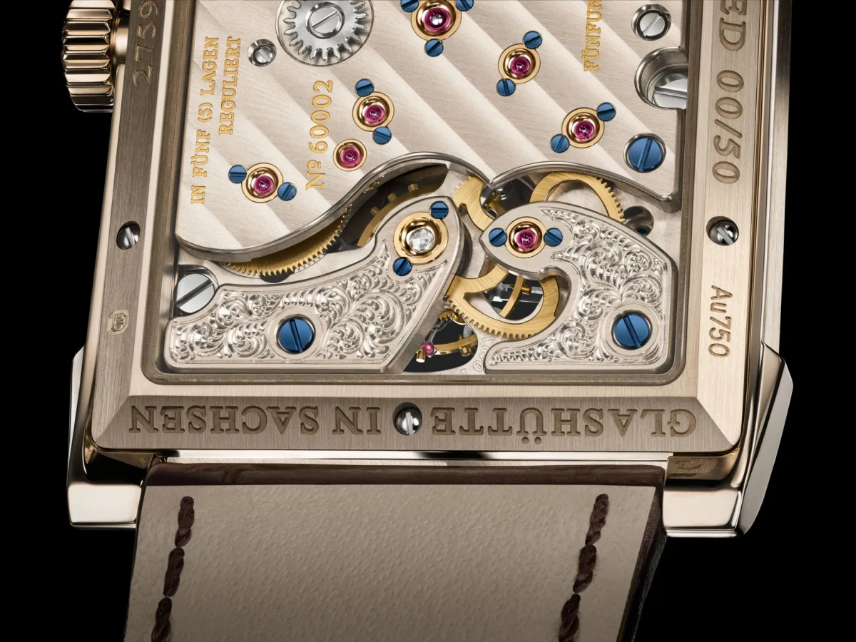 Detailed movement finishing on A. Lange & Söhne Cabaret Tourbillon