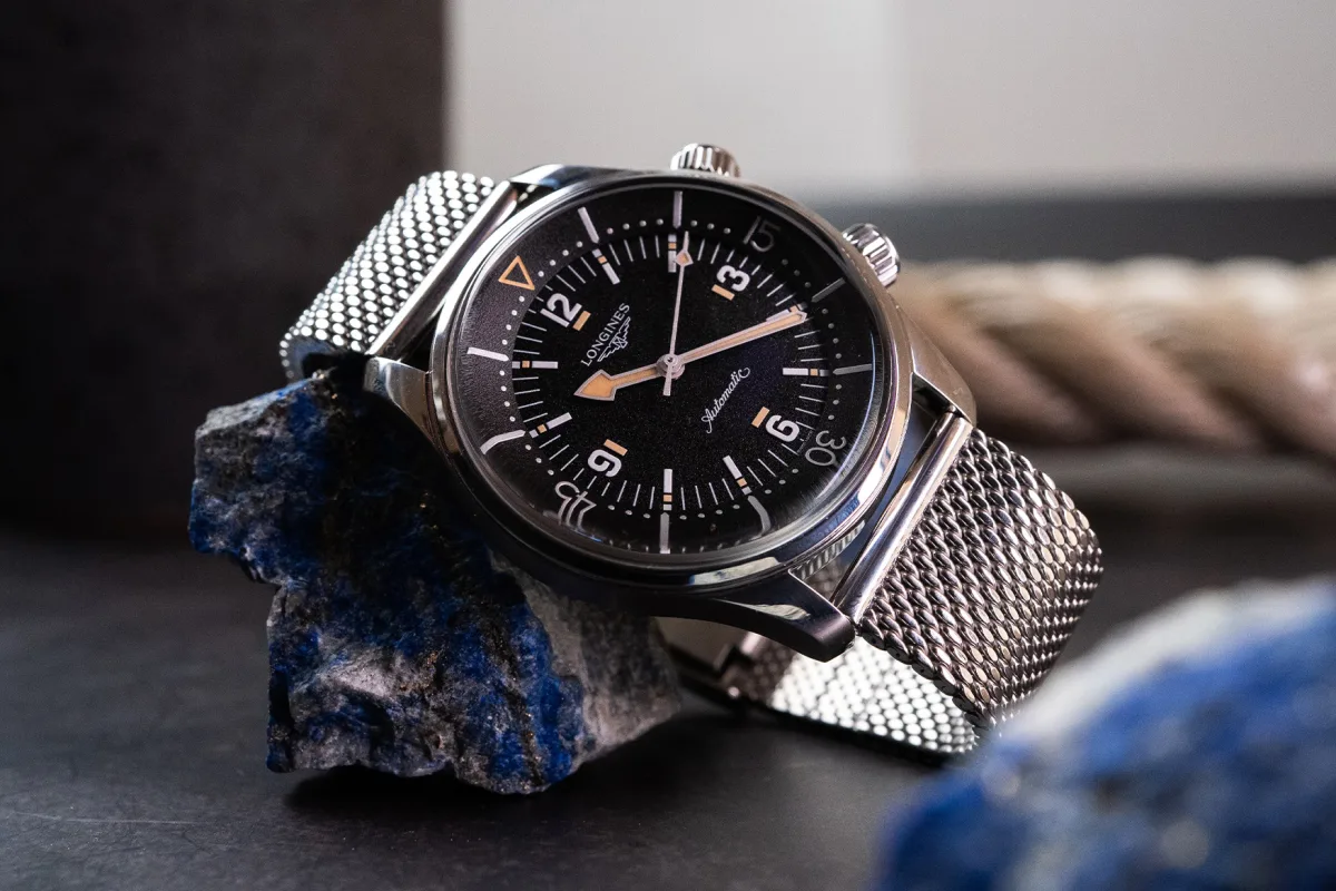 Longines Legend Diver 59 in underwater conditions