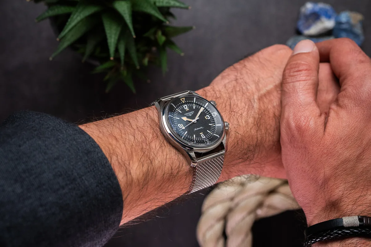 Longines Legend Diver 59 showcasing vintage and modern elements