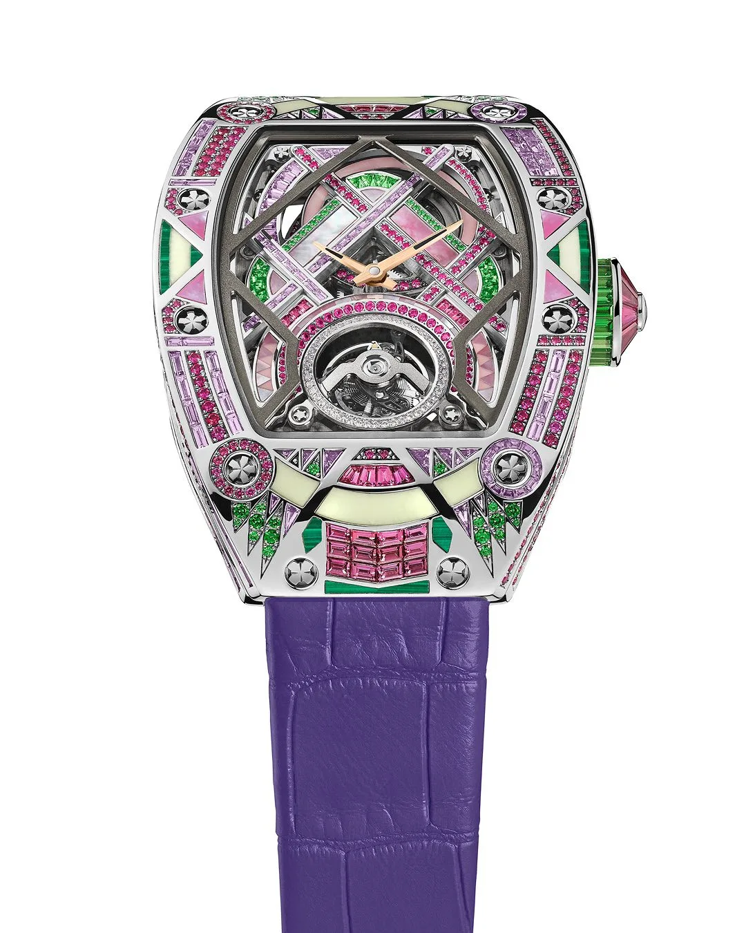 Richard Mille RM HJ-02 Automatic Tourbillon with decorative gemstones