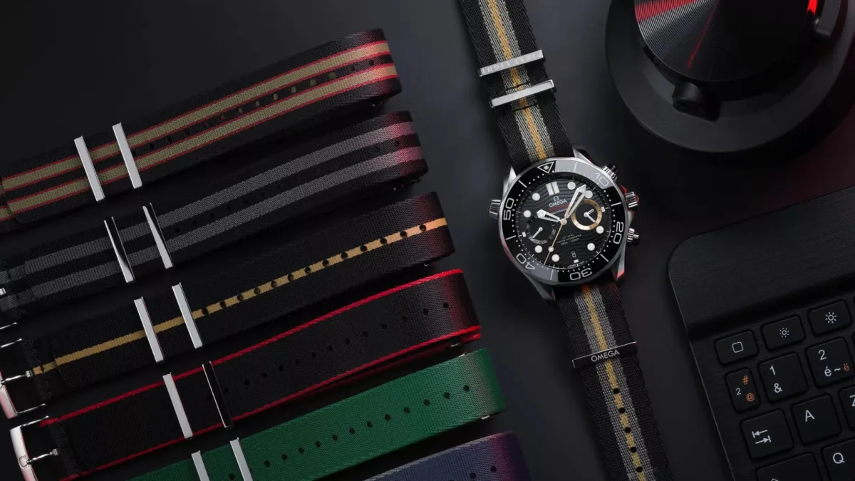 Omega Seamaster Diver 300M Chronograph 007 First Light watch front view