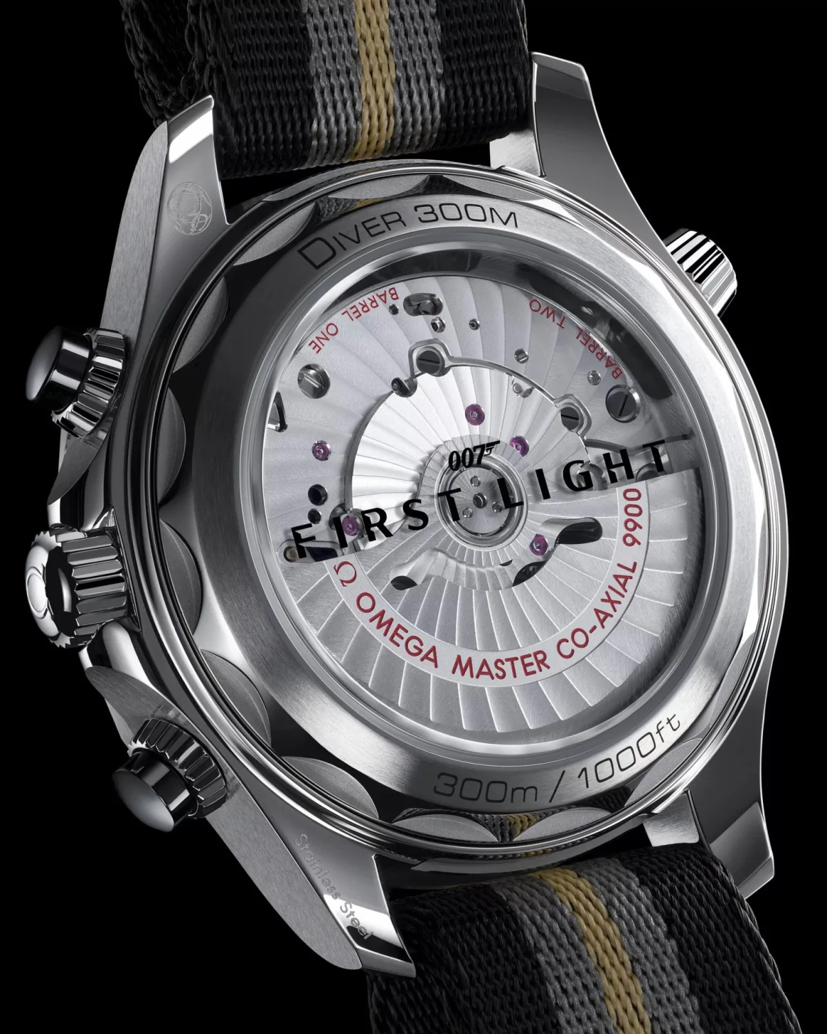 Omega Caliber 9900 seen through case back