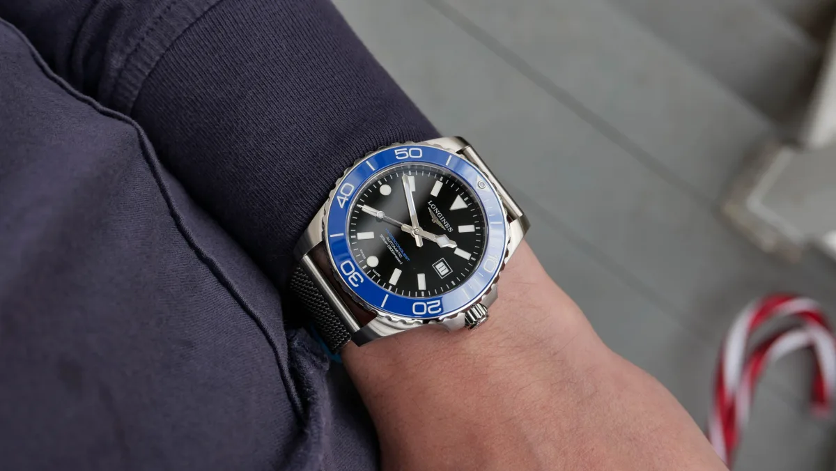 Longines Hydroconquest dial showing improved legibility
