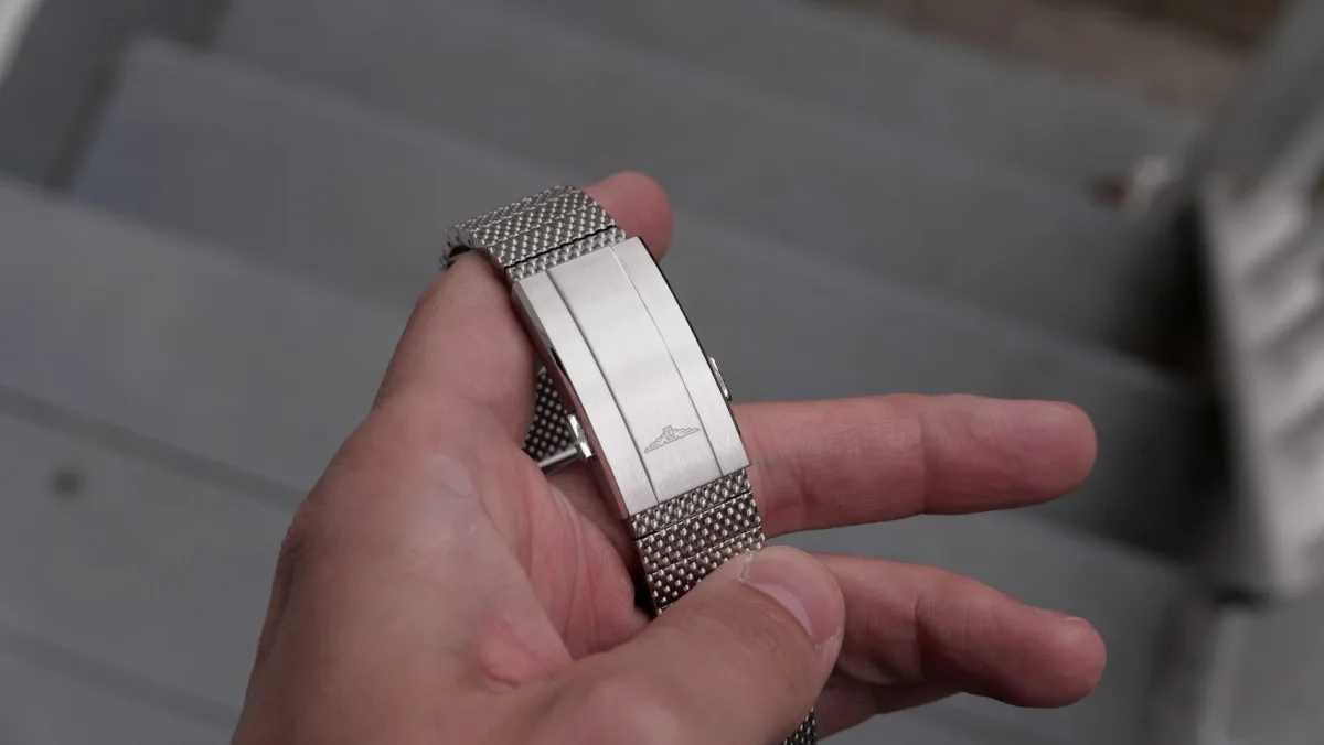 Elegant wrist shot of Longines Hydroconquest