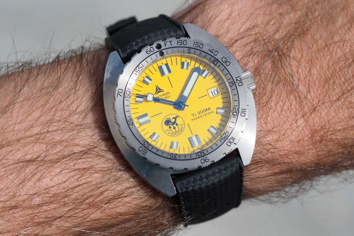 Synchron Ti300M Poseidon I Limited Edition on wrist