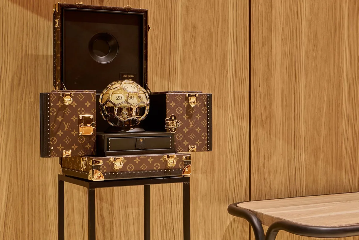 Louis Vuitton Unity Time Object football-shaped watch