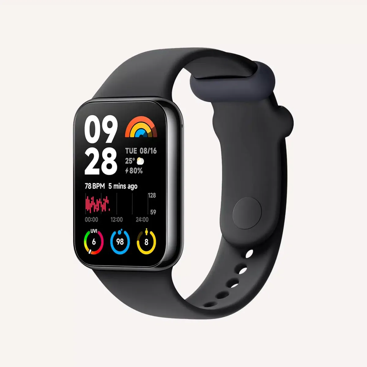 Xiaomi Smart Band 8 Pro with GPS feature.