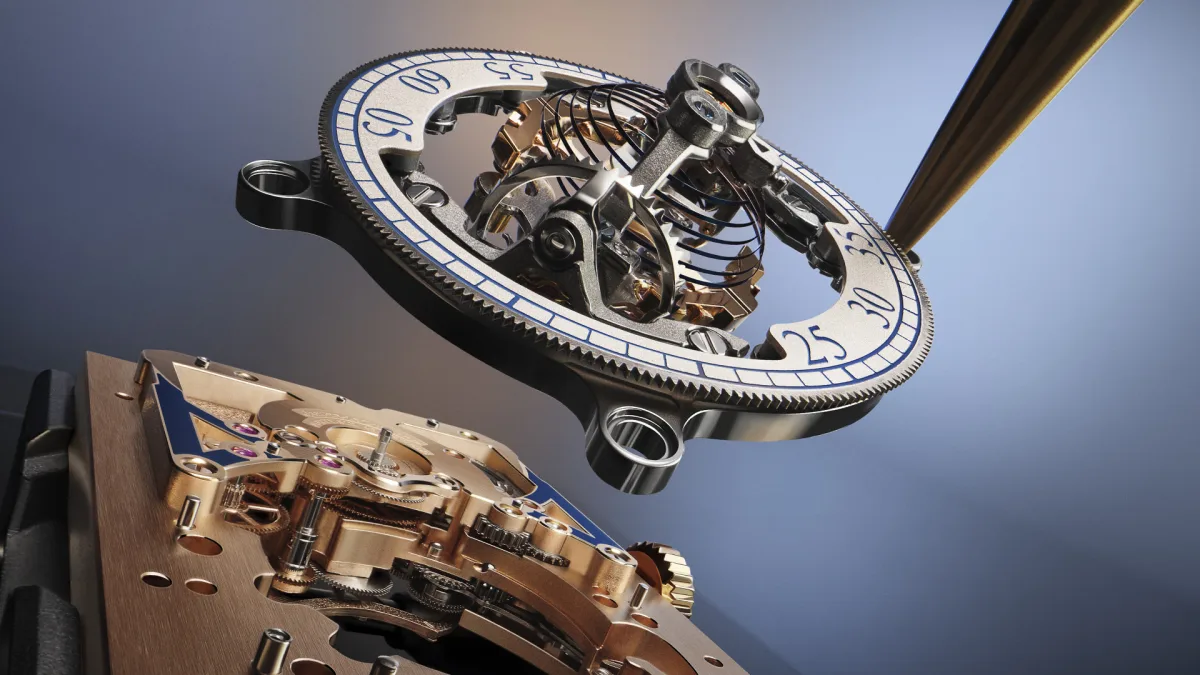 Movement details of the Jaeger-LeCoultre Calibre 179