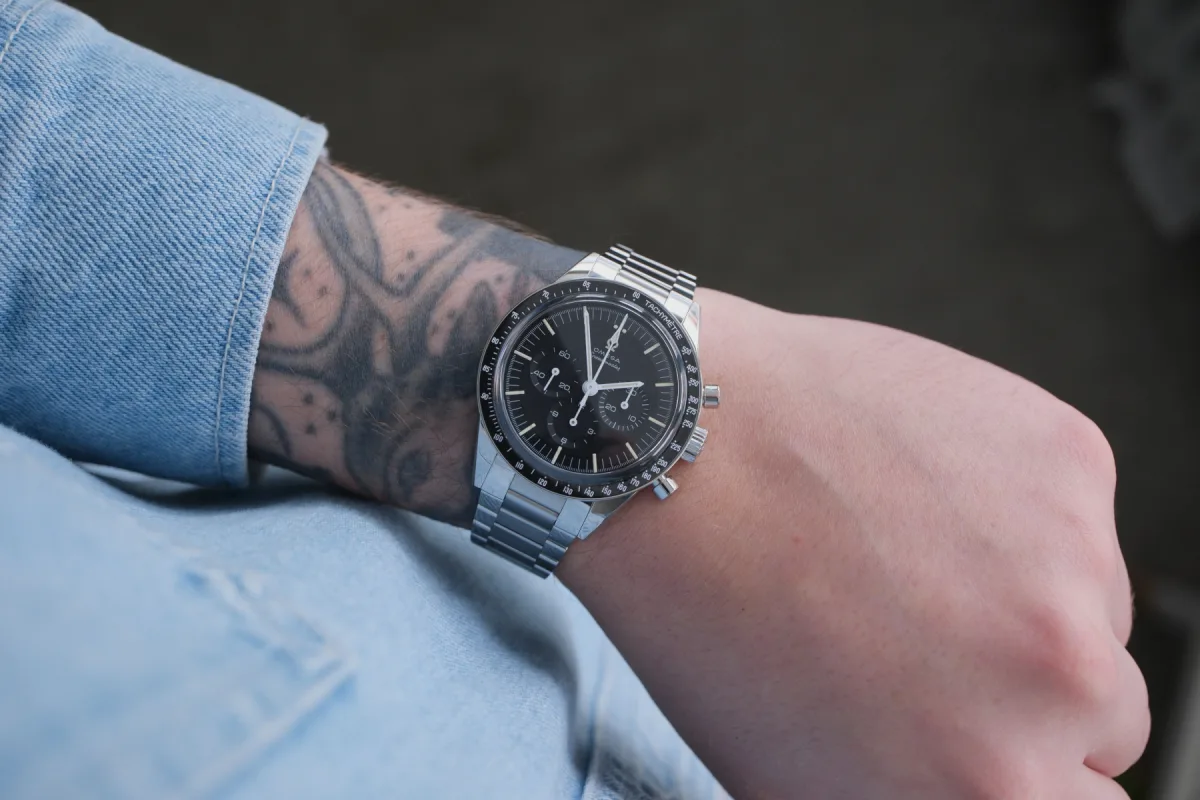 Omega Speedmaster on wrist