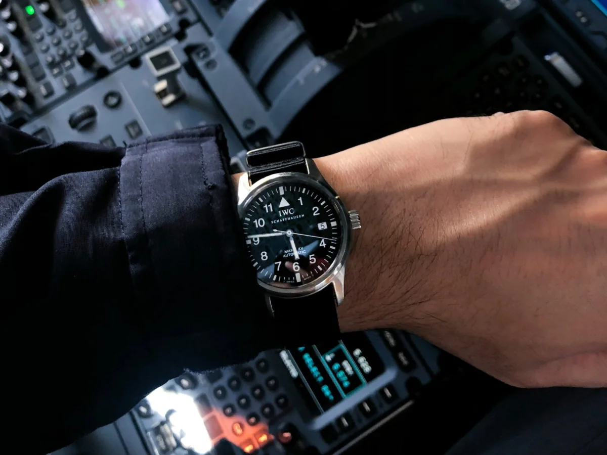 Close-up of Tudor Black Bay 58 watch