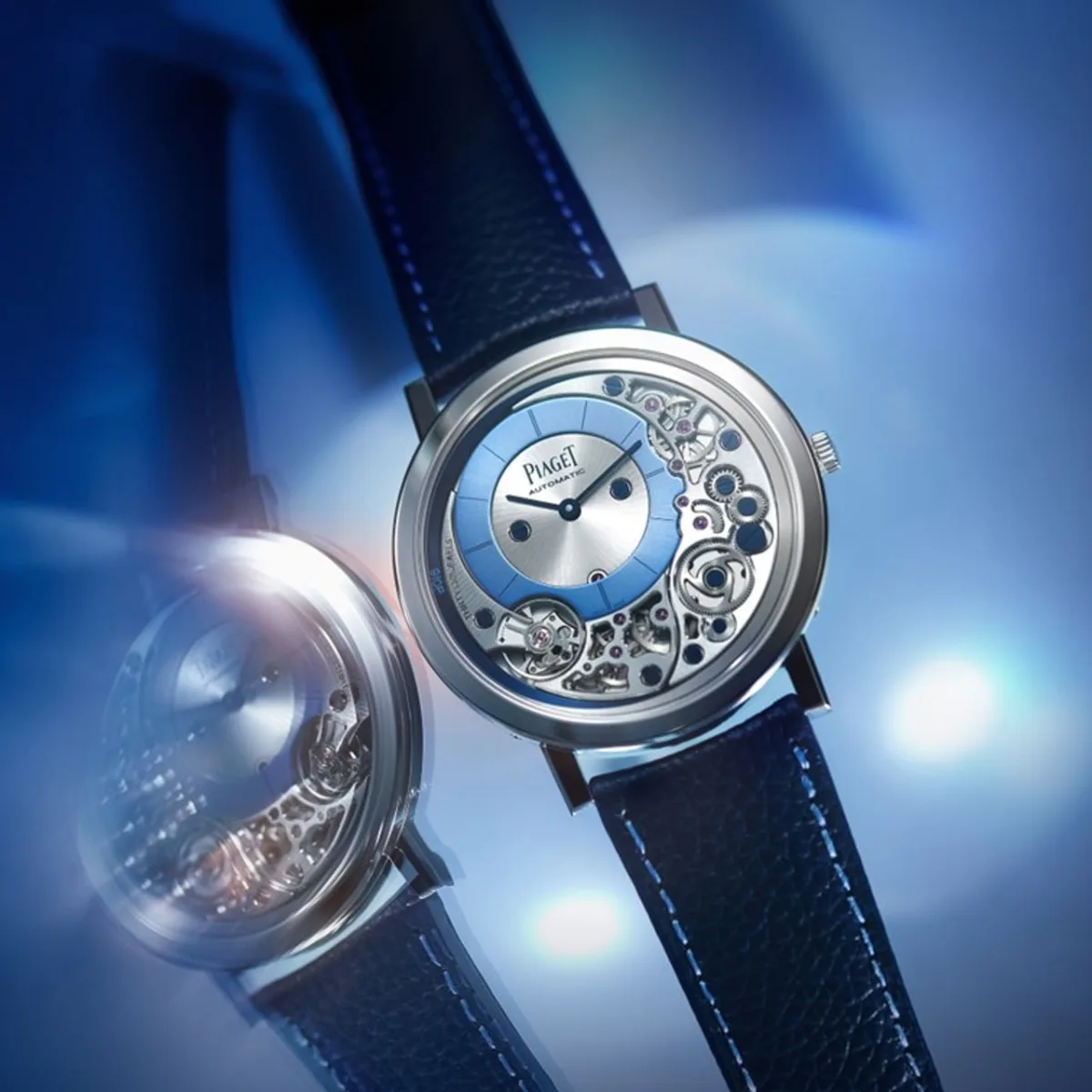 Close-up of Piaget Altiplano Ultimate Automatic watch face
