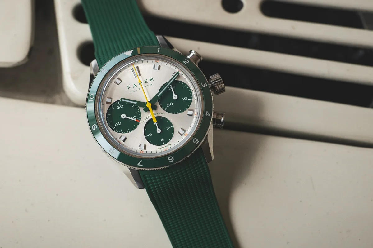 Strap options for the Farer Racing Chronograph Libre