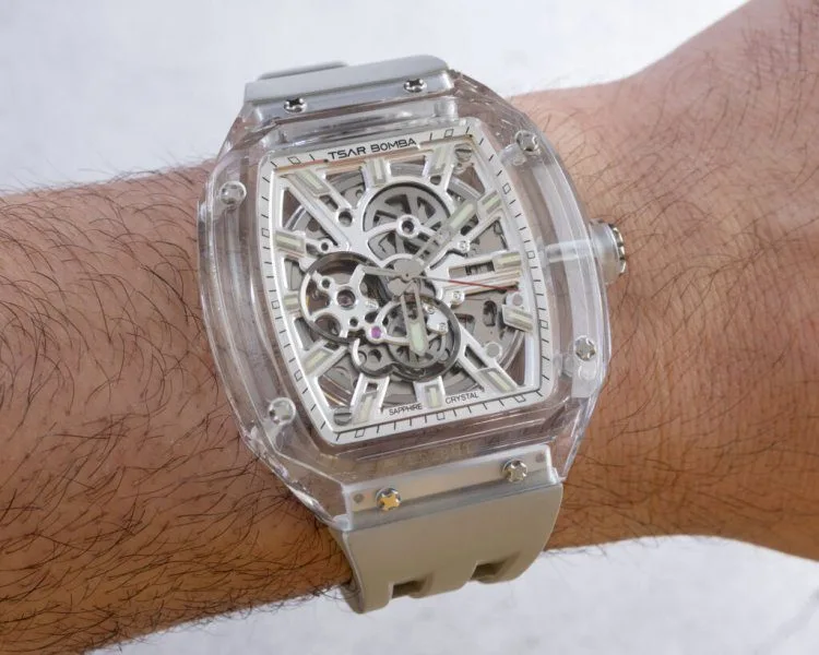 Hublot Big Bang watch with sapphire case