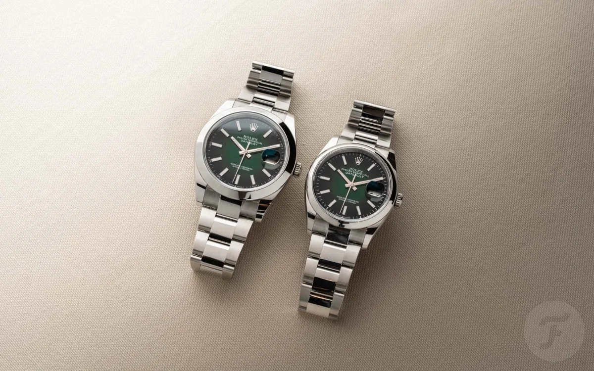 36mm Rolex Datejust with fluted bezel and Jubilee bracelet