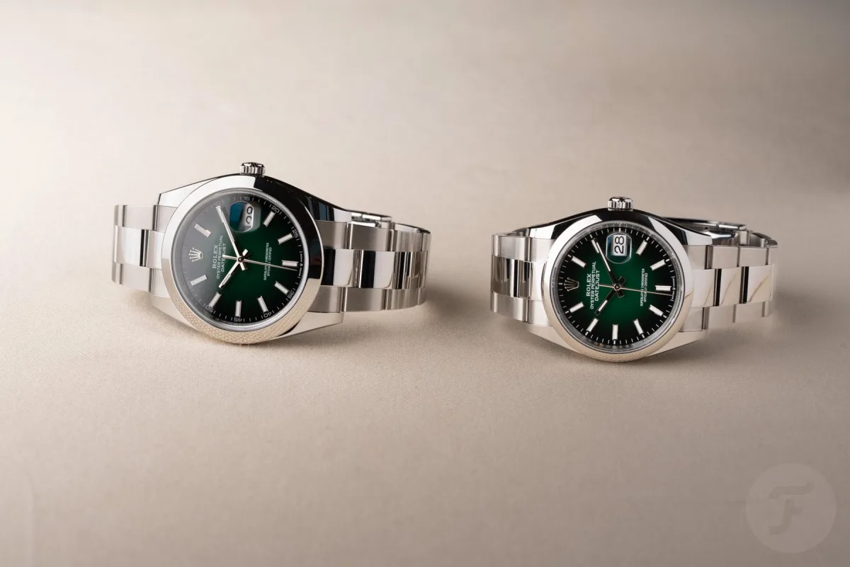 Wide bezel on 41mm Rolex Datejust