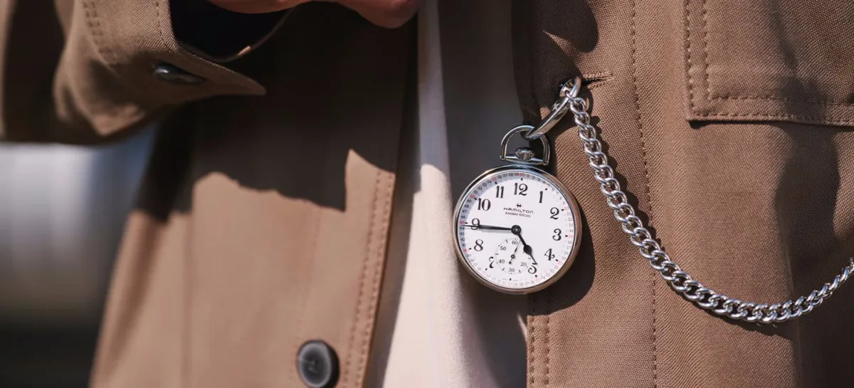 Hamilton Railroad Pocket Watch with Arabic numerals