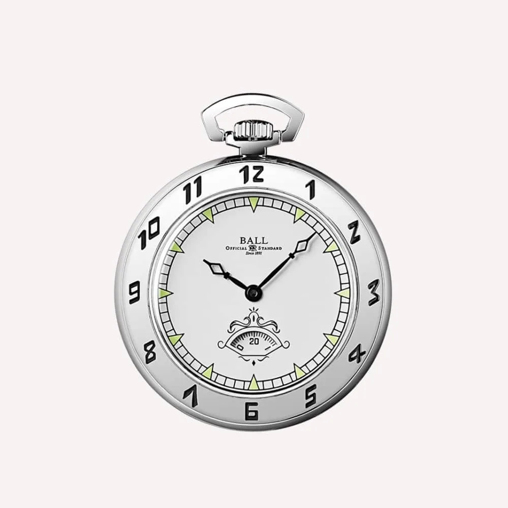 Ball Trainmaster Secometer Pocket Watch