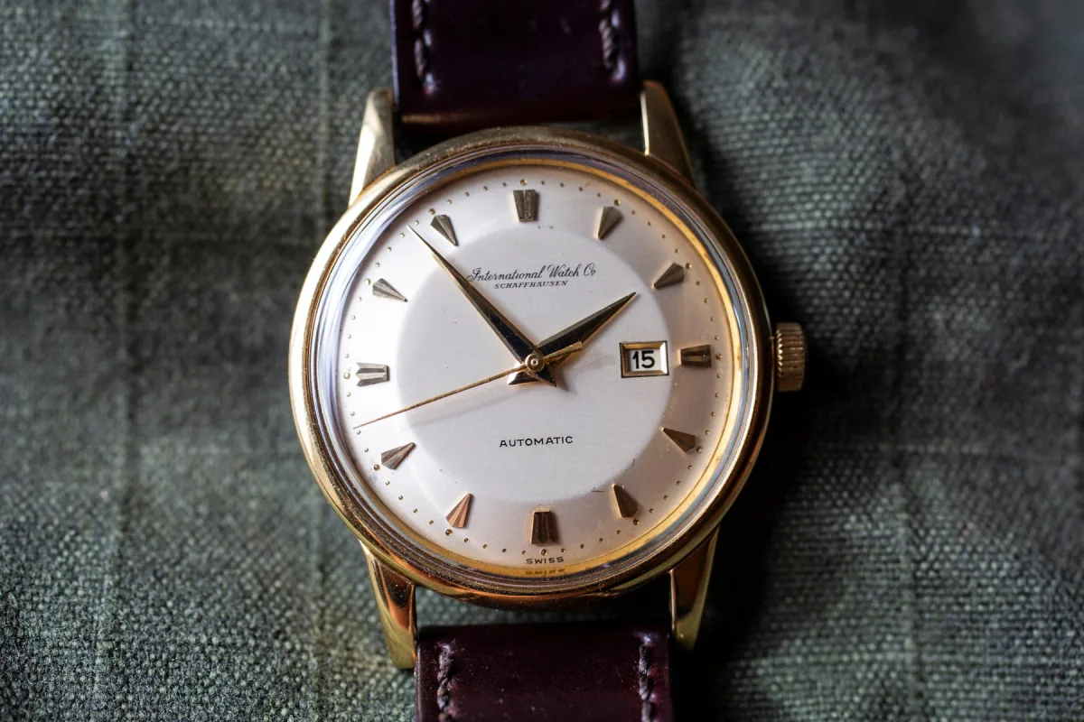 Steel IWC watch from the 1960s