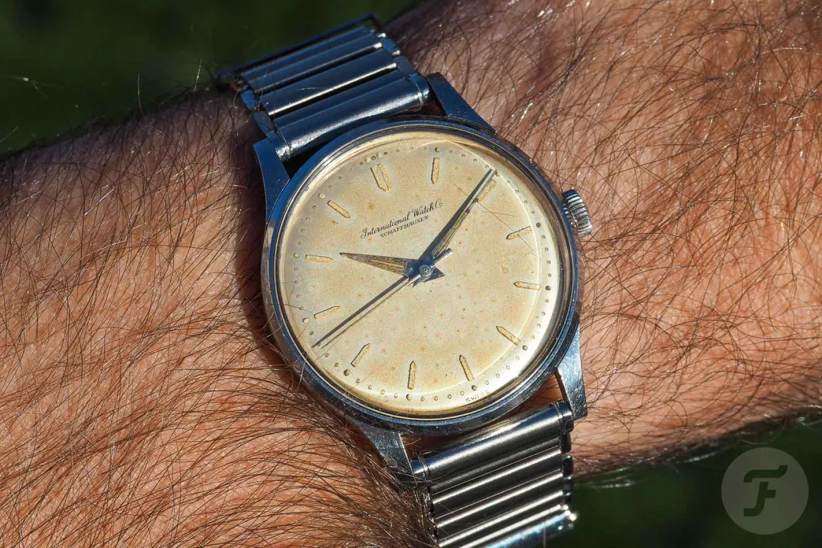 IWC watch with minimalist dial