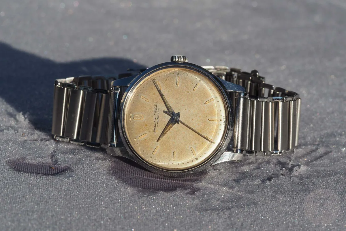 IWC wristwatch showcasing elegant proportions
