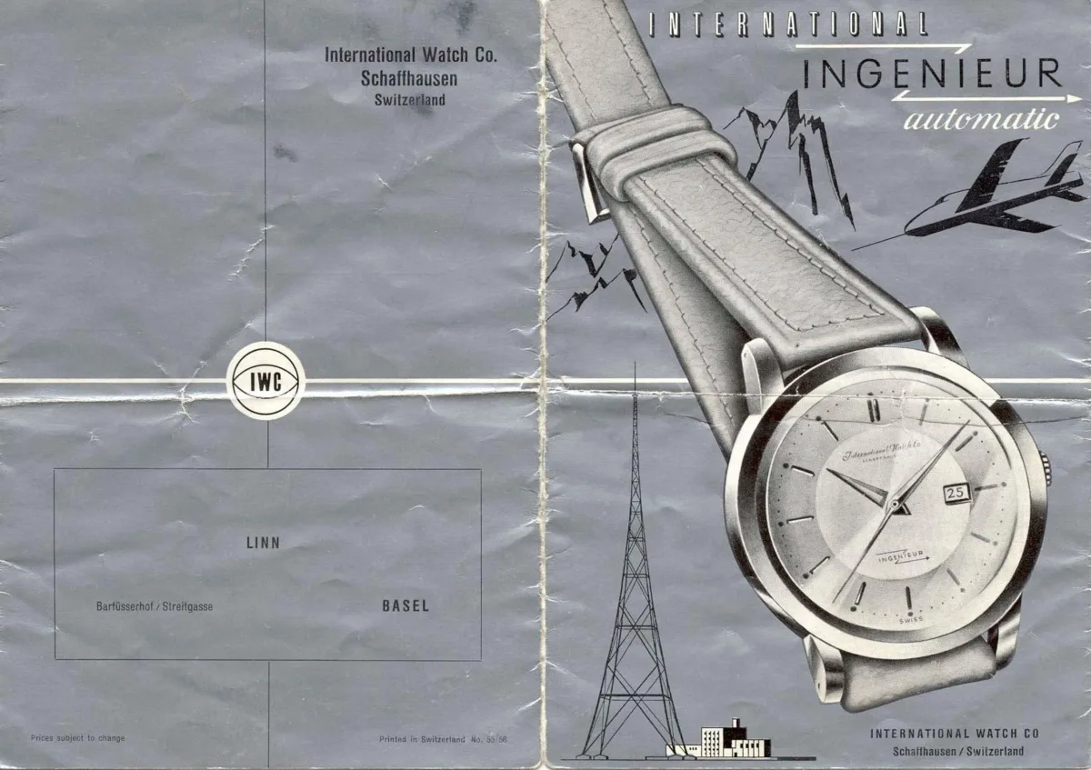Timeless design of vintage IWC watch on wrist