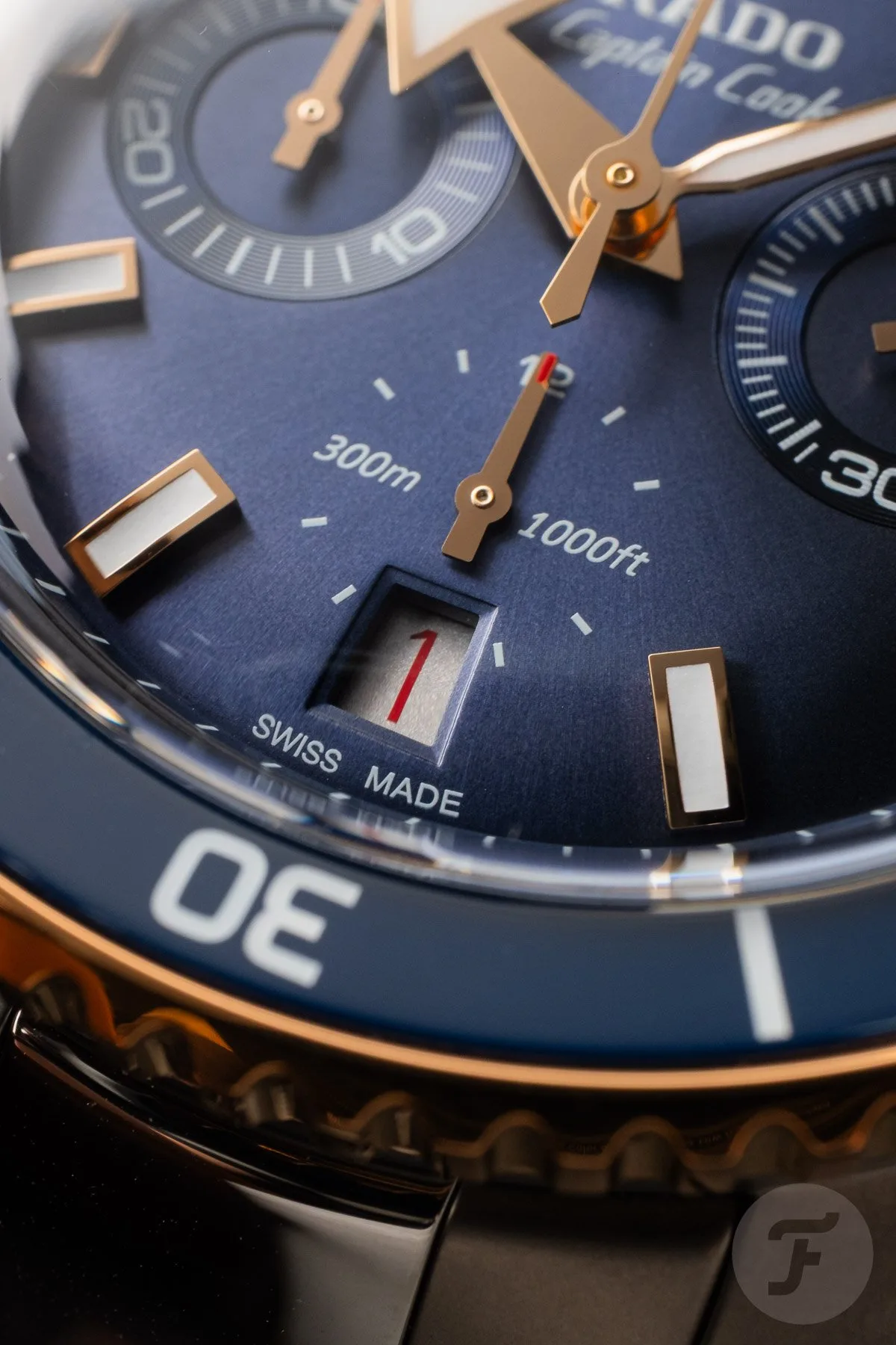Rado Captain Cook's chronograph sub-dials and date