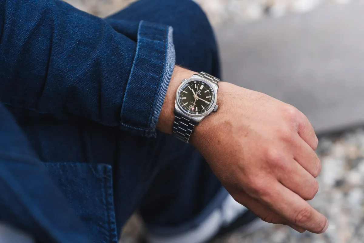 Wrist shot of updated Venturer GMT