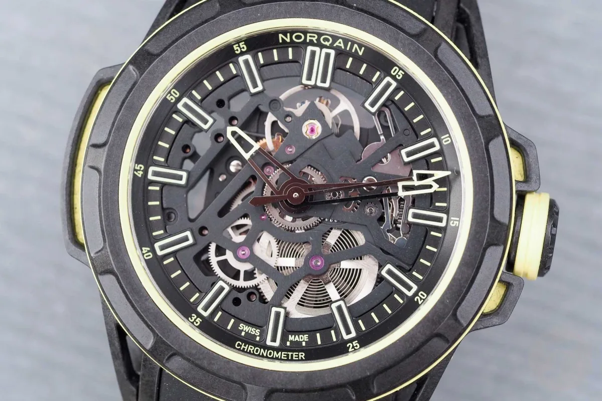 Norqain Wild One Skeleton X-Lite strap and buckle design
