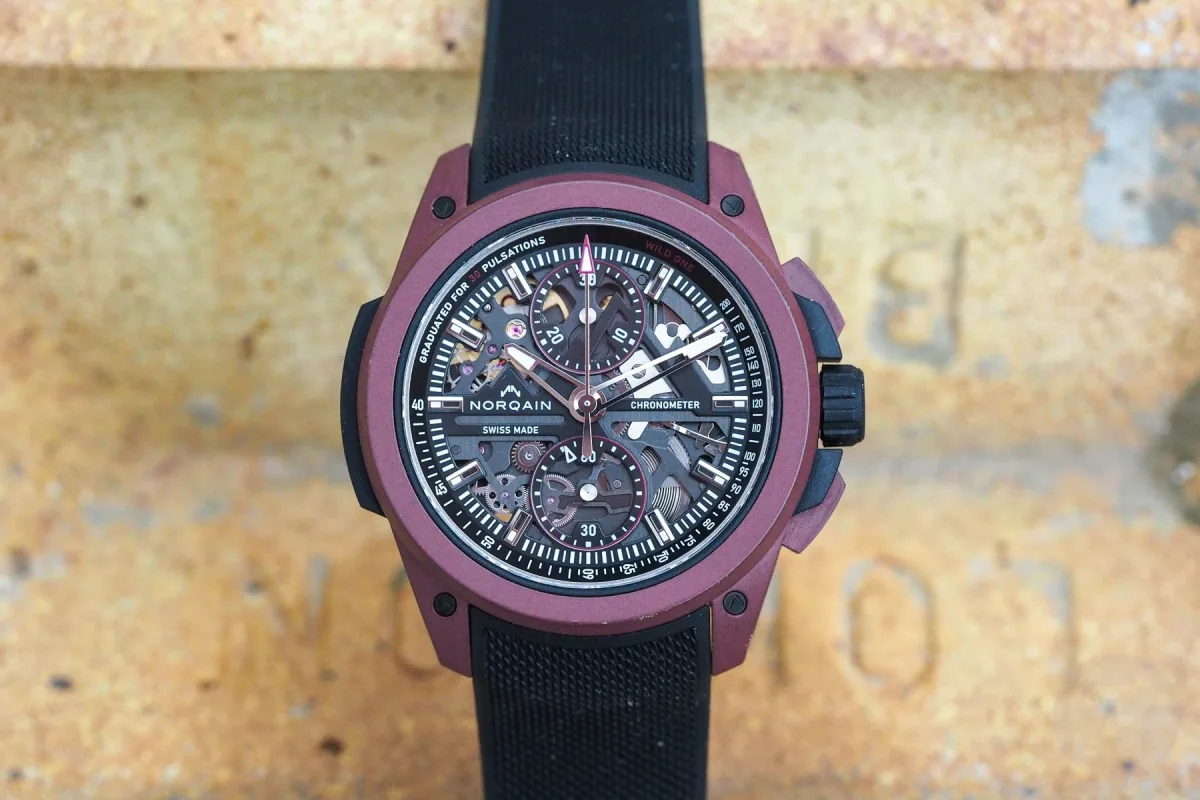 Norqain Wild One Skeleton X-Lite watch on wrist