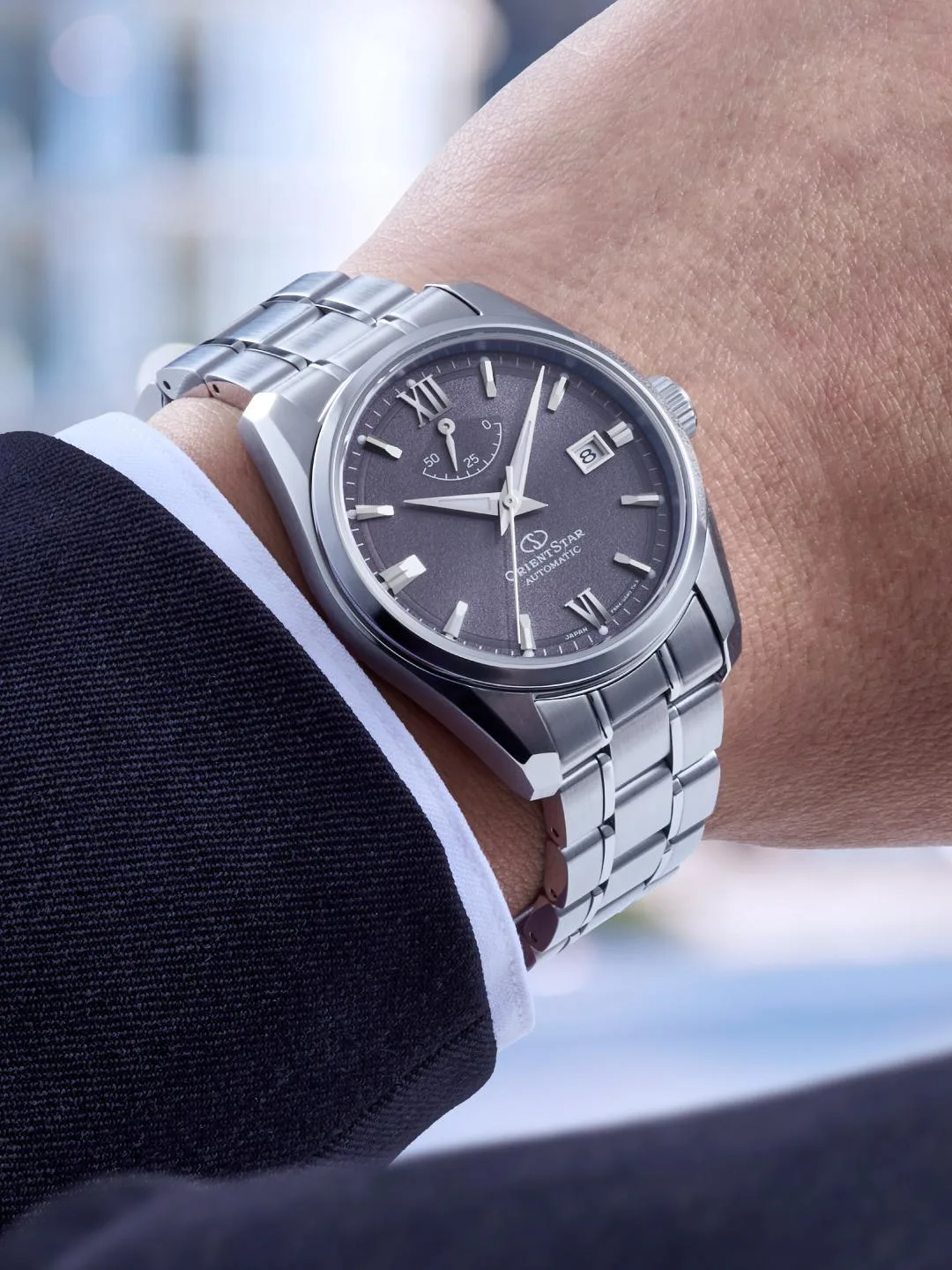 Purple model with steel bracelet