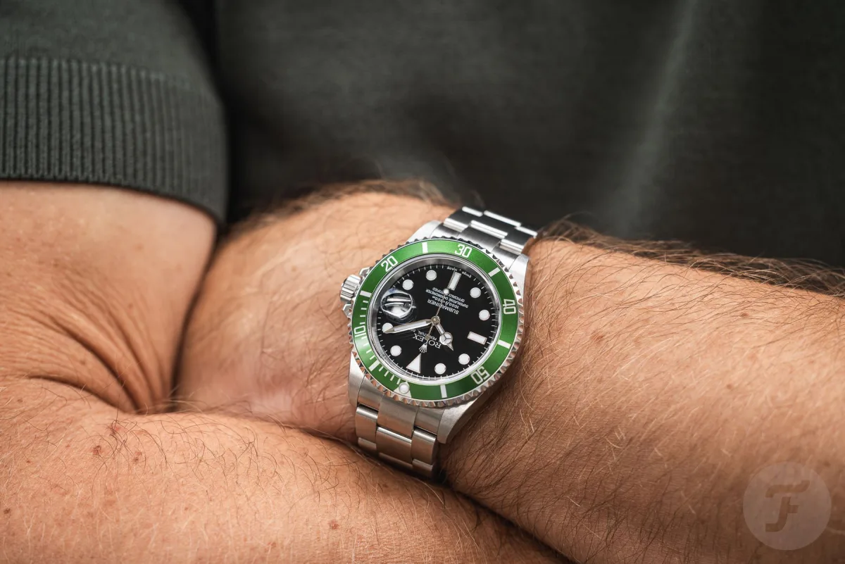 Rolex 3135 movement inside Submariner Kermit