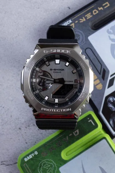 Casio G-Shock watches packaging for 'The Mandalorian and Grogu'.