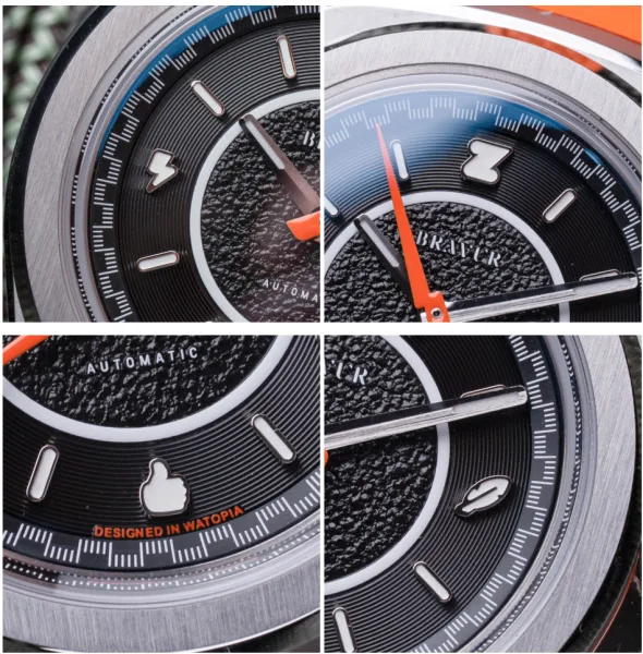Bravur x Zwift watch dial with Zwift icons