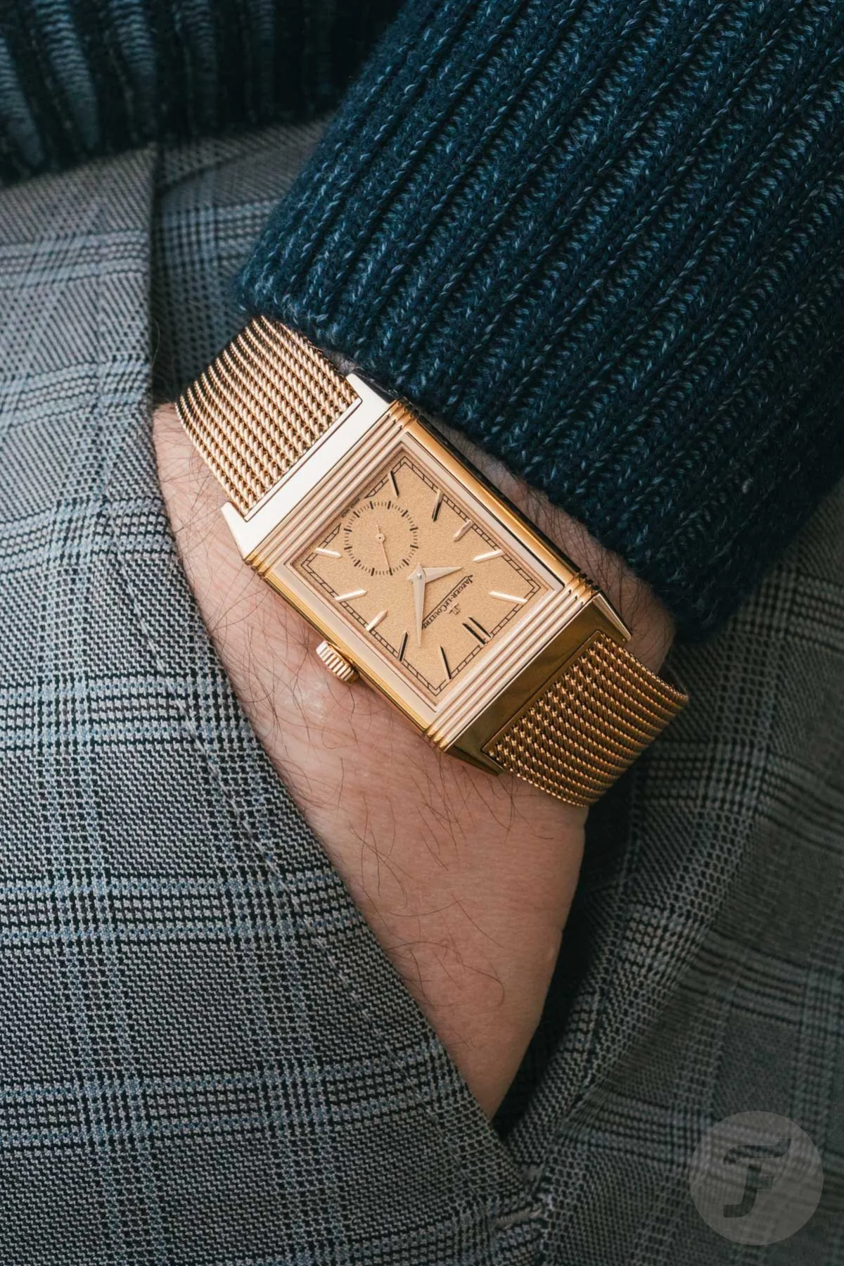 Rose gold bracelet of Jaeger-LeCoultre Reverso Tribute Monoface