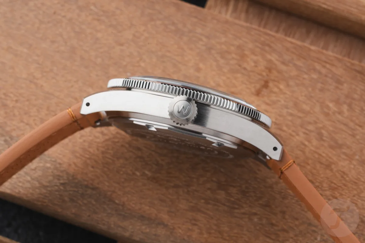 Wolbrook Pan4Timer Automatic watch with brown leather strap