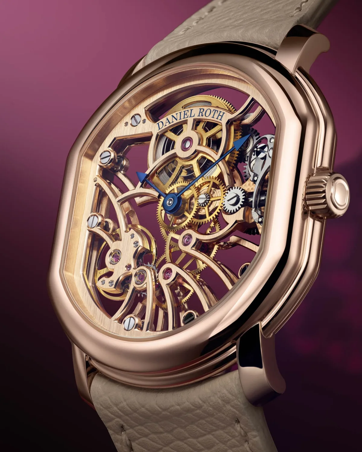 Daniel Roth Extra Plat Rose Gold Skeleton watch