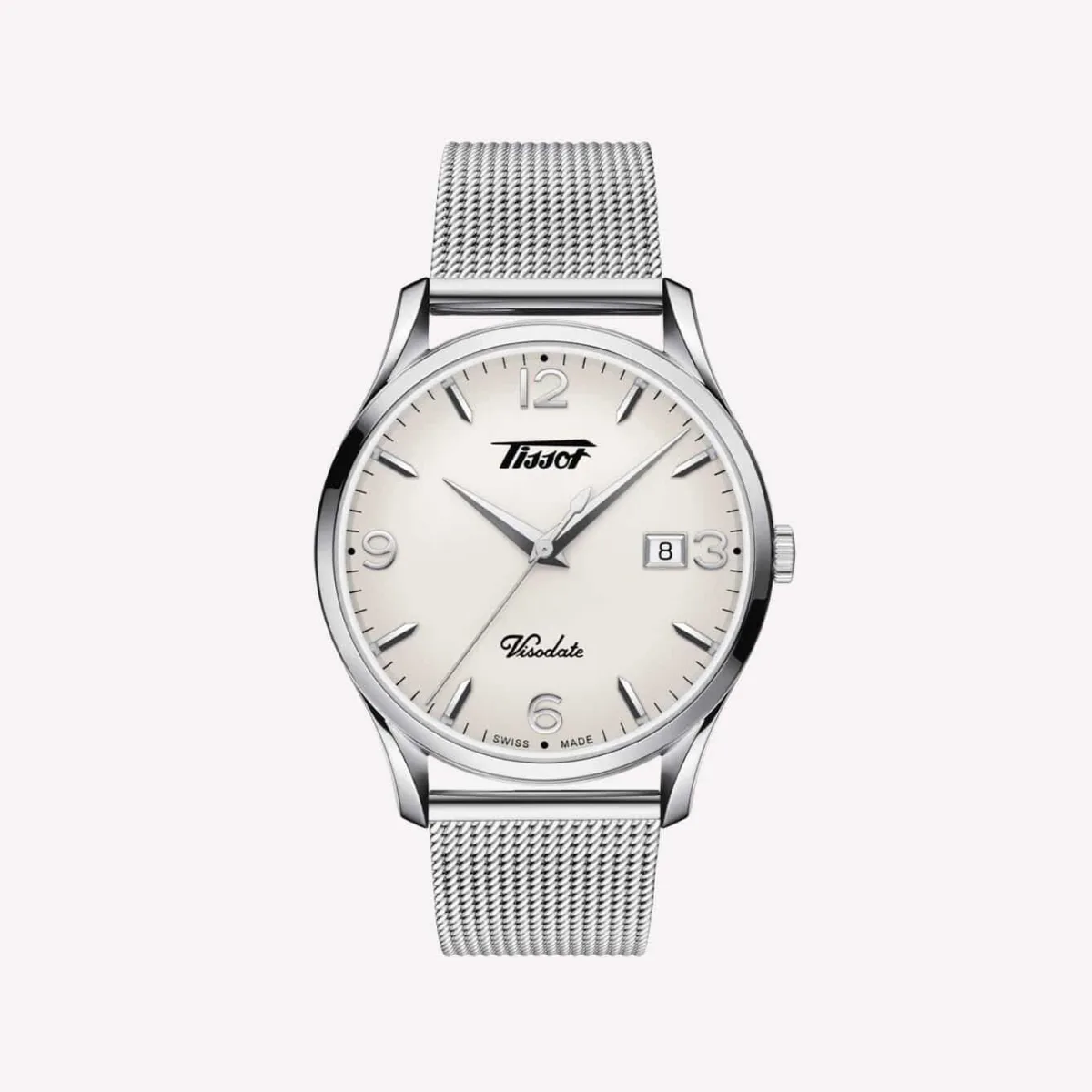 Tissot Visodate classic watch with leather strap