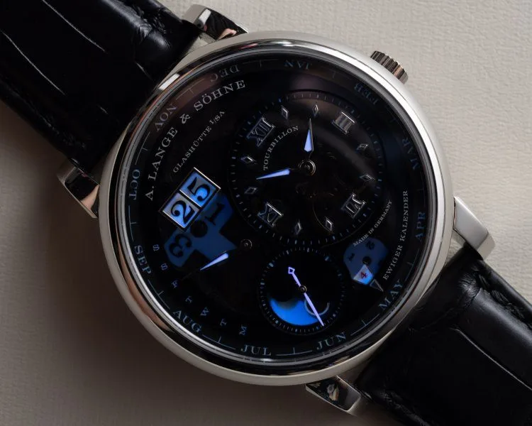 A. Lange & Söhne Lange 1 Tourbillon Perpetual Lumen front view