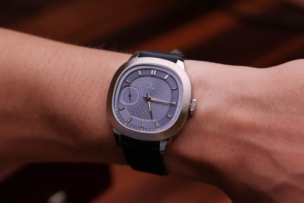 Close-up of Yema Granvelle Renaissance dial detailing